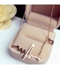 Heart beat necklace