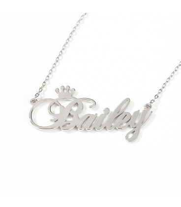 "Be Your Own King" personalized name necklace