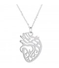 Pendant "human heart" necklace