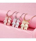 Kids charms engraved necklace