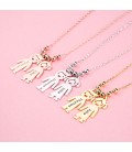 Kids charms engraved necklace